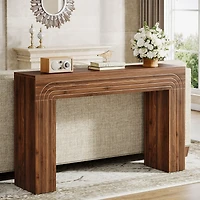 Tribesigns 55-Inch Farmhouse Console Table, Wood Sofa Table Behind The Couch, Modern Entryway Table Accent Table for Living Room, Hallway, Foyer