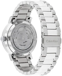 Calvin Klein Unisex Iconic Automatic Silver Stainless Steel Bracelet Watch 40mm