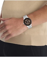 Calvin Klein Unisex Iconic Automatic Silver Stainless Steel Bracelet Watch 40mm