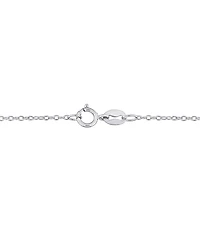 Moissanite Bezel 17" Lariat Necklace (1/3 ct. t.w.) in Sterling Silver