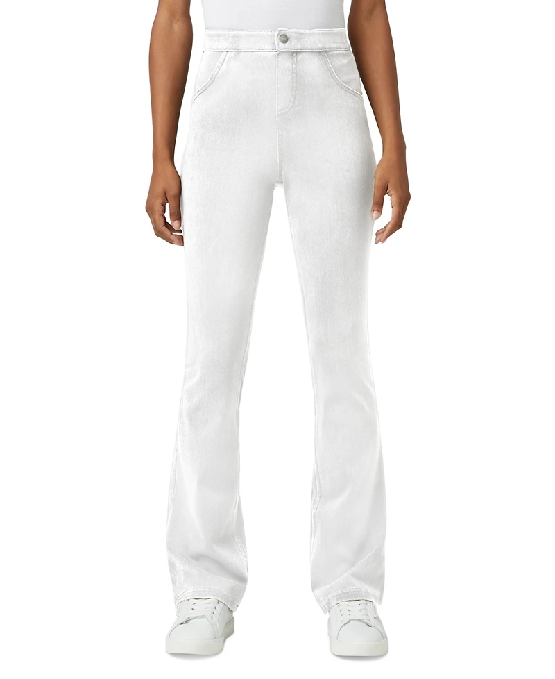 Hue Women's High-Rise Denim Baby Bootcut Leggings