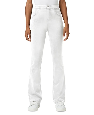 Hue Women's High-Rise Denim Baby Bootcut Leggings
