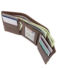 Timberland Men's Two-Tone Trifold Leather Wallet
