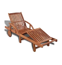 vidaXL Sun Lounger Solid Acacia Wood