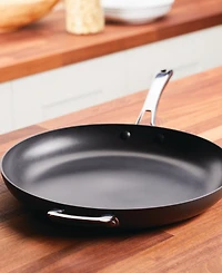 Rachael Ray Cook + Create Hard Anodized Nonstick Frying Pan with Helper Handle, 14"