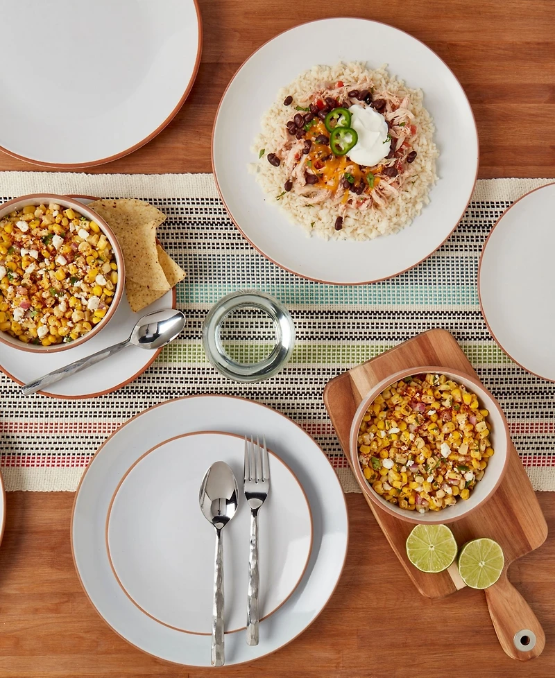 Infuse 12 Pc. Stoneware Dinnerware Set, Service for 4