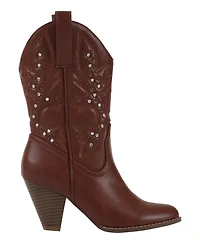 Gc Shoes Women's Beth Studded Western Ankle Boots