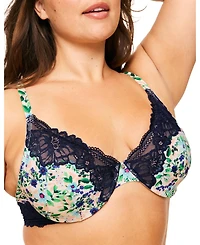 Aleena Women's Plus-Size Unlined Plunge Bra
