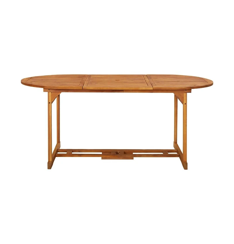 vidaXL Patio Dining Table 70.9"x35.4"x29.5" Solid Acacia Wood