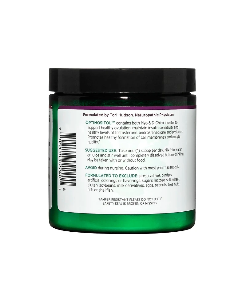 Vitanica Optinositol - Ovulation Support with Myo-Inositol & D-Chiro Inositol - Women's Health Supplement - 4.4 Oz