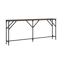Console Table Brown Oak 70.9"x9.1"x29.5" Engineered Wood