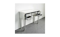 Slickblue Mirrored Entryway Console – Elegant and Modern Accent Table for Hallways or Foyers