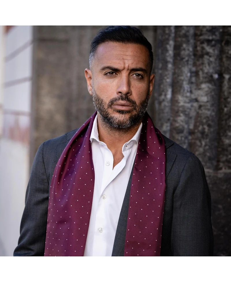 Elizabetta Men's Savona - Slim Silk Scarf for Men