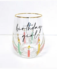 8 Oak Lane Birthday Girl Stemless Wine Glass