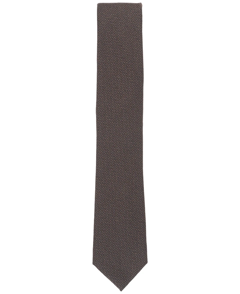 Alfani Men's Ivy Herringbone Tie, Created for Macy's
