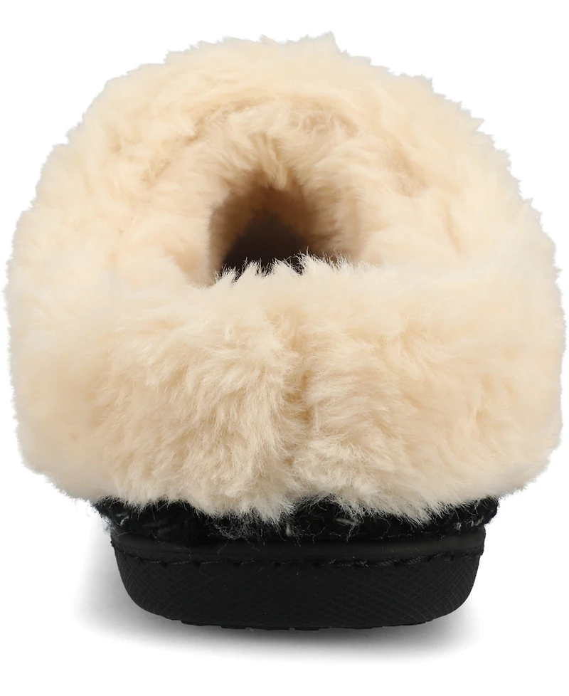 Journee Collection Women's Adiah Round Toe Knitted Clog Slippers