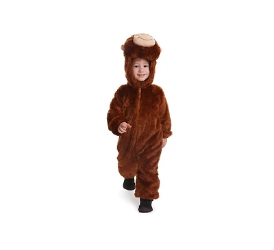 Dress Up America Plush Monkey Jumpsuit Costume - Kids Girls & Boys