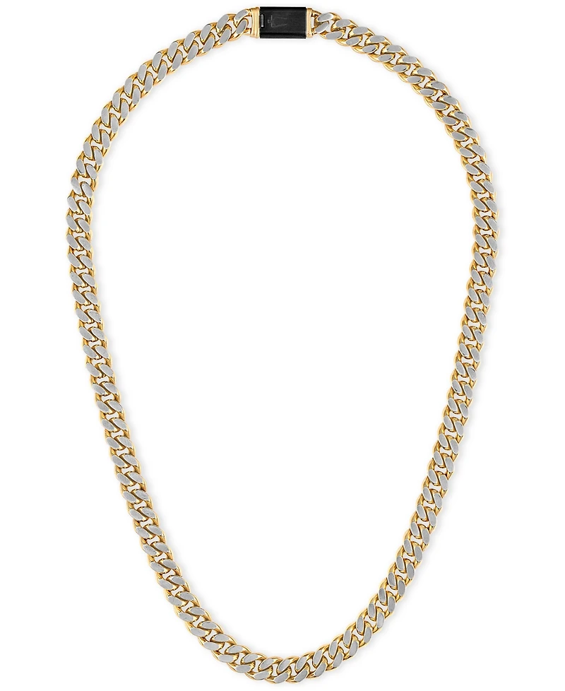 Bulova Two-Tone Stainless Steel Classic Chain 24" Necklace