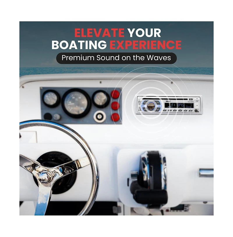 Pyle Marine Bluetooth Cd/MP3 Radio Receiver