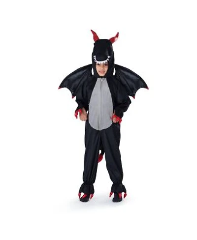 Dress Up America Black Dragon Jumpsuit Costume Set