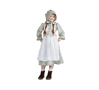 Dress Up America Pioneer Dress, Apron & Bonnet Costume Set