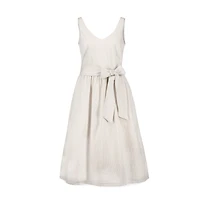 Hope & Henry Women's A-Line Dress with Sash