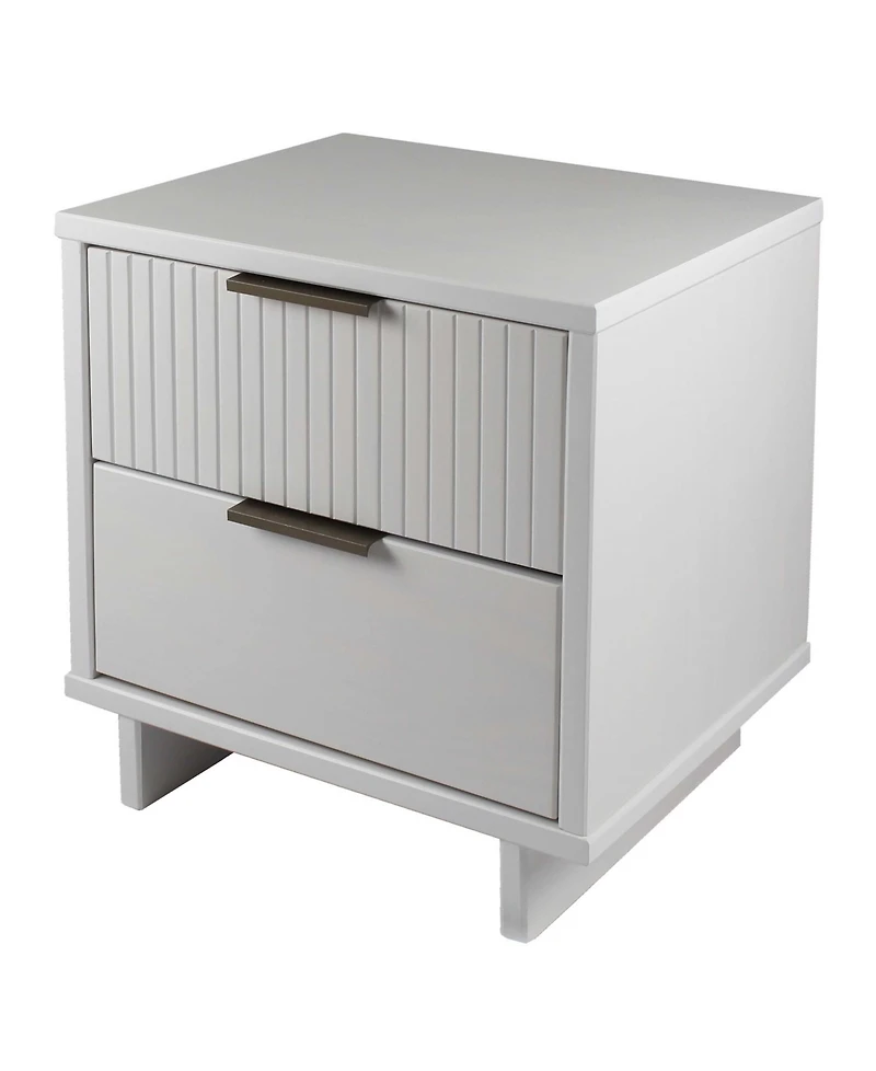 Manhattan Comfort Granville 2-Piece 2-Drawer Nightstand Set