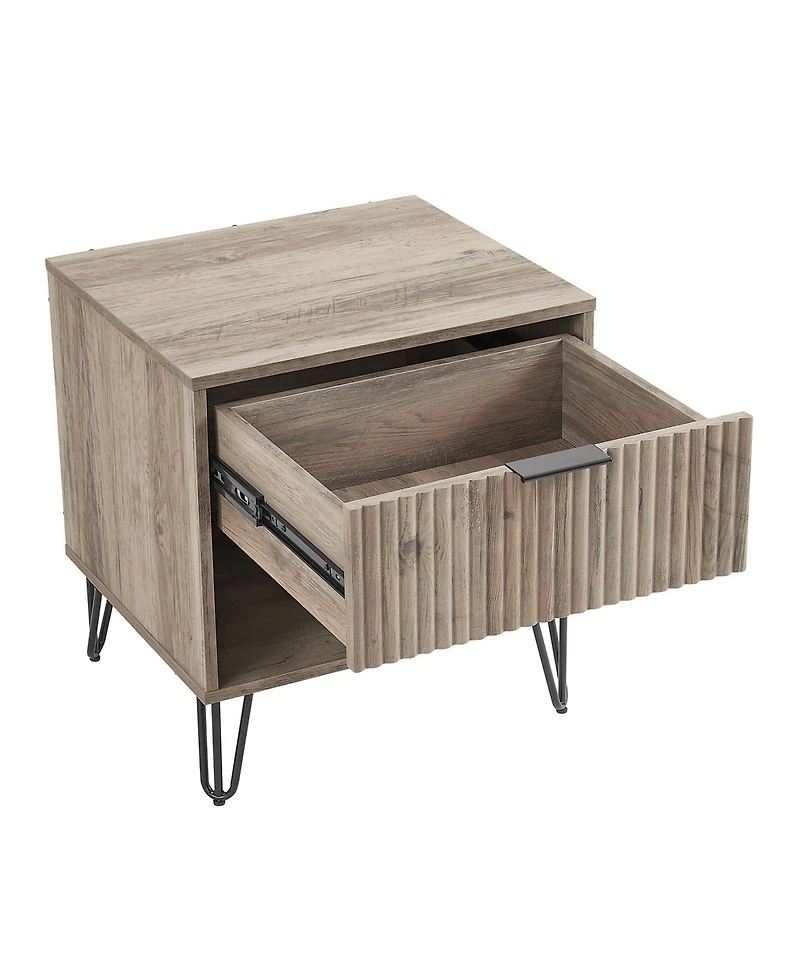Manhattan Comfort Dumbo 1-Drawer Modern Nightstand