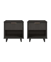 Manhattan Comfort Granville 2-Piece 1-Drawer Nightstand Set