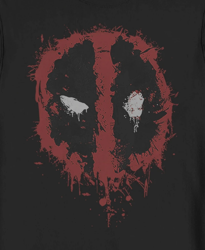 Fifth Sun Men's Deadpool Splatter Icon Crew Fleece Pullover