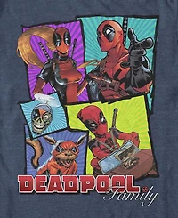 Fifth Sun Men's Deadpool Fam Bam Short Sleeve T-Shirt