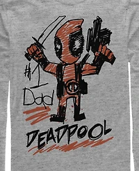 Fifth Sun Men's Deadpool Dad Long Sleeve T-Shirt