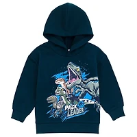 Jurassic World Boys Dinosaur Jurassic Park T-Rex Fleece Pullover Hoodie and Pants Outfit Set to