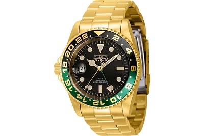 Invicta Men's 43965 Pro Diver Quartz 3 Hand Black Dial Watch