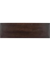 Classic Retro Console Table – 3 Drawer Entryway with Open Bottom Shelf and Easy Assembly