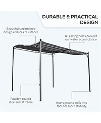 Slickblue Outdoor Pergola Gazebo for Elegant and Functional Backyard Shade