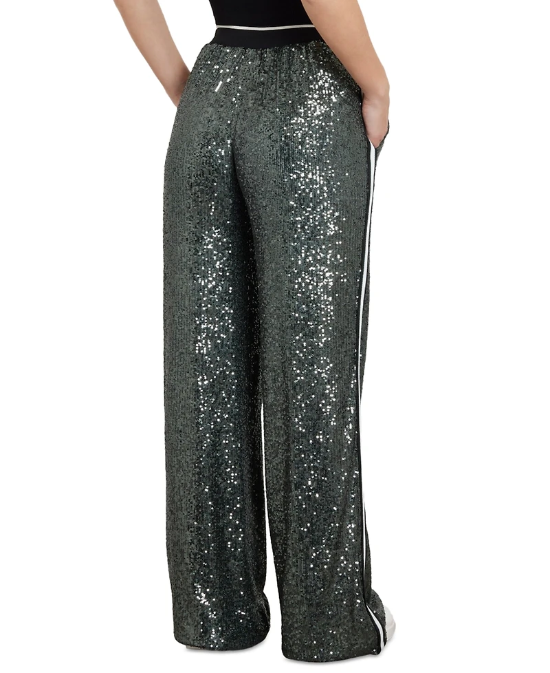 Guess Women's Sequined Track Pants
