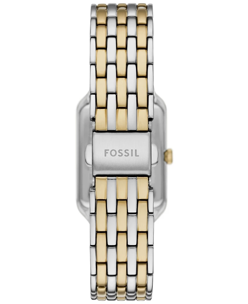 Fossil Women's Raquel Three-Hand Date Two-Tone Stainless Steel Watch and Bracelet Set, 23mm