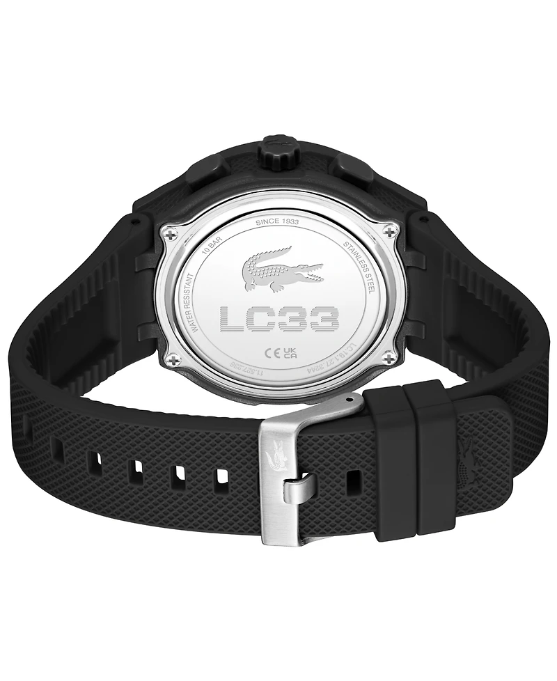 Lacoste Men's LC33 Silicone Strap Watch 45mm