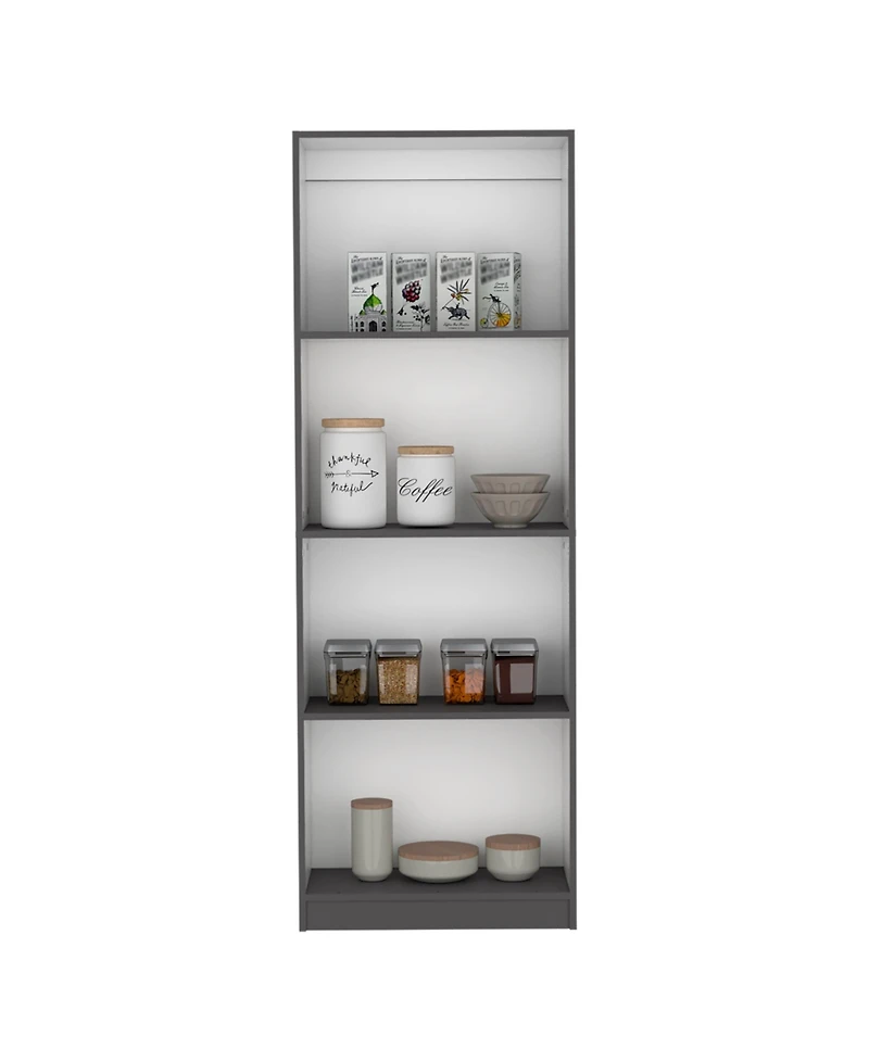 Vinton Bookcase with Spacious Tier-Shelving Design