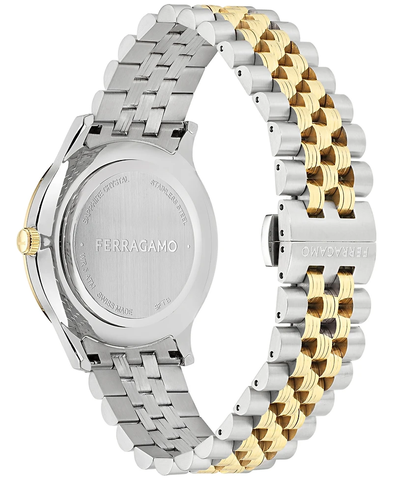 Ferragamo Women's Swiss Duo Two-Tone Stainless Steel Bracelet Watch 40mm