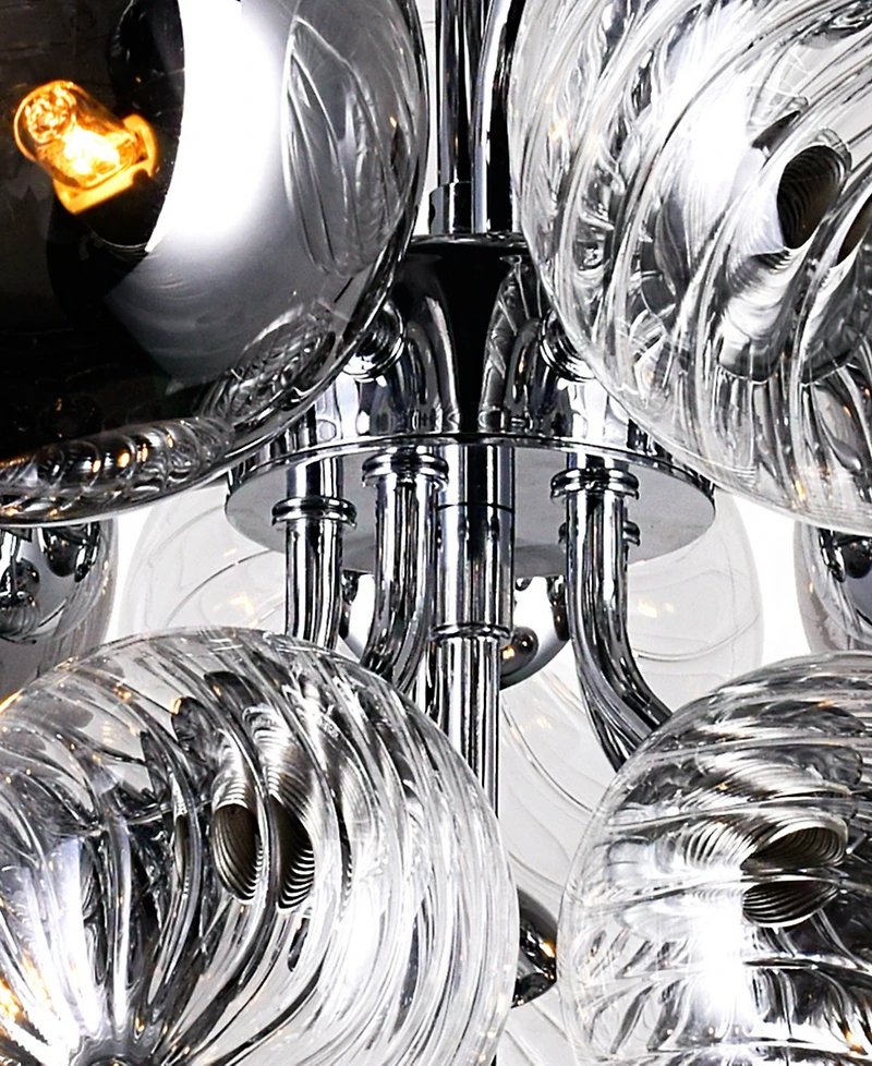 Cwi Lighting 14" Metal Pallocino 8 Light Chandelier