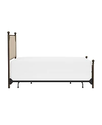 Hillsdale 52" Metal McArthur Queen Upholstered Headboard and Footboard