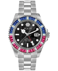 Philipp Plein Men's Gmt Stainless Steel Bracelet Watch 44mm