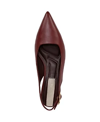 Franco Sarto Women's Marlow Pointed Toe Slingback Kitten Heel Pumps