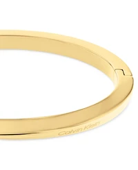 Calvin Klein Gold-Tone Stainless Steel Twist Bangle Bracelet