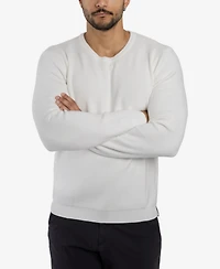 Spring + Mercer Men's Ribbed Crew Neck Sweater