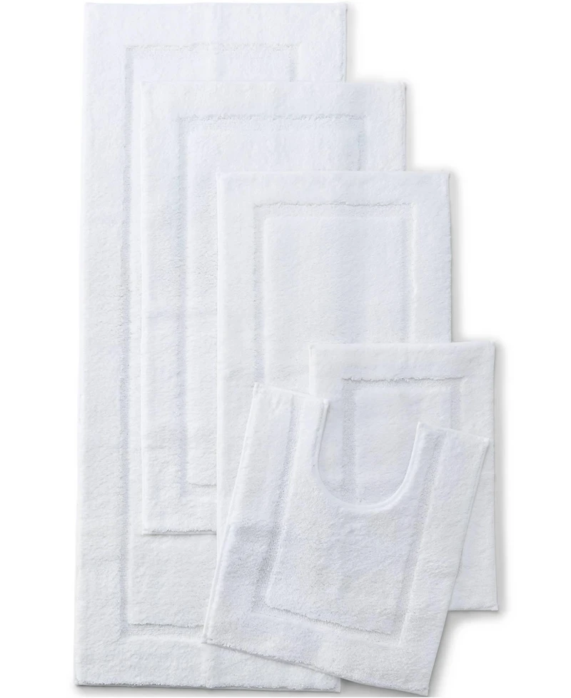 Lands' End Cotton Non-skid Contour Bath Rug