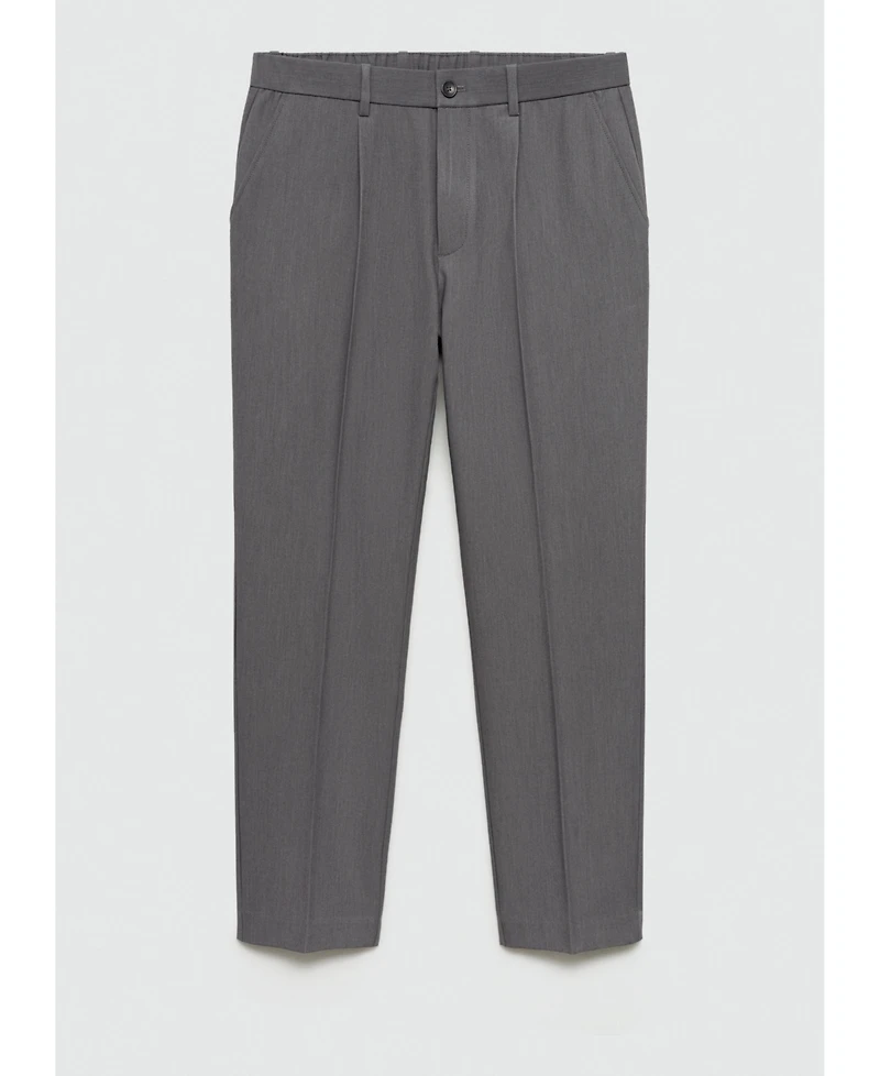 Mango Men's Pleated Flowy Pants