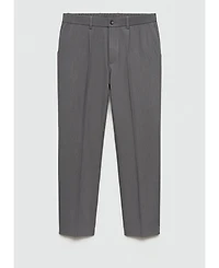 Mango Men's Pleated Flowy Pants